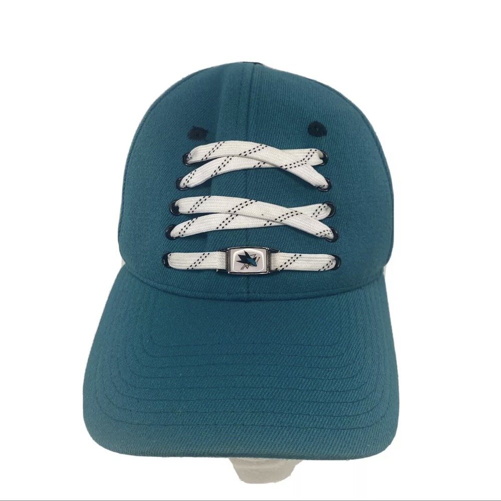 Zephyr Lacer Collection NHL San Jose Sharks Hat With White Laces Rare Side Patch
